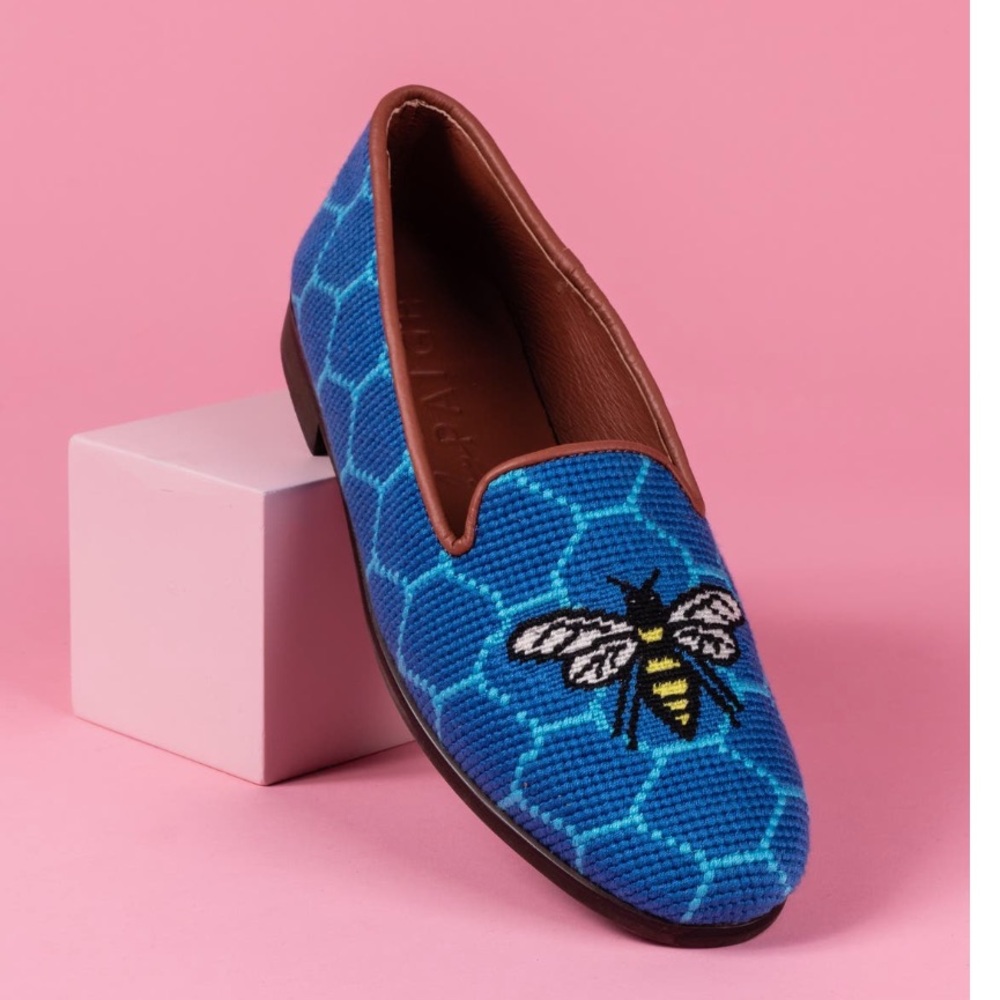 by Paige Honeycomb Bee Needlepoint Loafers